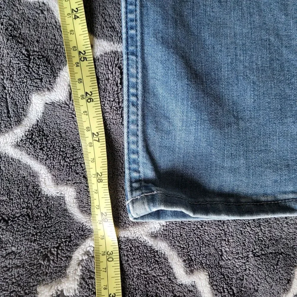 Banana Republic Traveler Jeans Mens 34x30 Blue Straight Slim Medium Wash Denim